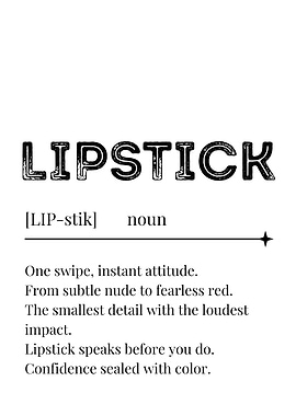 Lipstick Definition Art