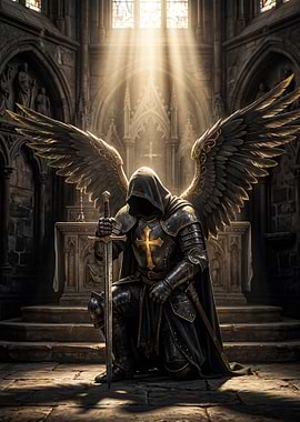 Angelic Knight in Church