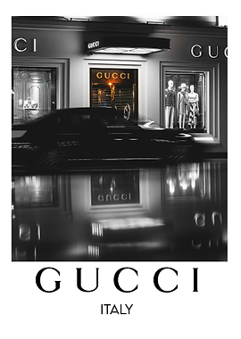 Gucci Storefront Reflection