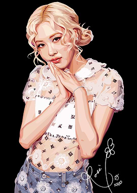 Digital Portrait of Rosé