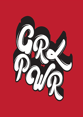 Girl Power Text Art