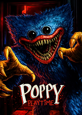 Poppy Playtime Huggy Wuggy Poster