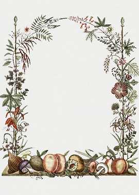 Botanical Archway with Fruits and Vegetables