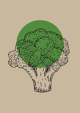 Broccoli with Green Circle