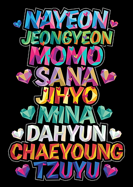 K-Pop Group TWICE Member Names