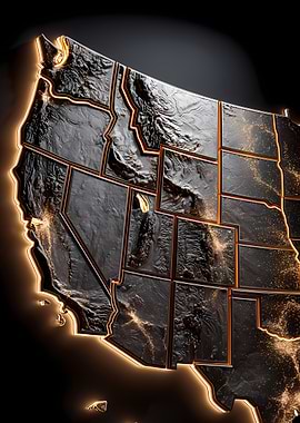 3D Map of the United States
