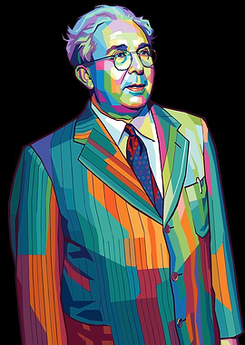Colorful Portrait of a Leo Szilard
