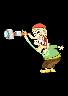 Man looking through a telescope