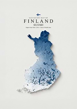 Finland Elevation Map