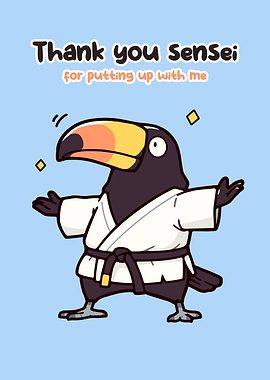 Toucan in Karate Gi
