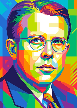 Ernest O. Lawrence Colorful Portrait