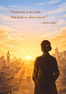 Optimism leads to achievement quote