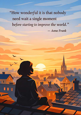 Anne Frank quote about improving the world