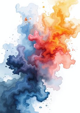 Abstract Watercolor Splash