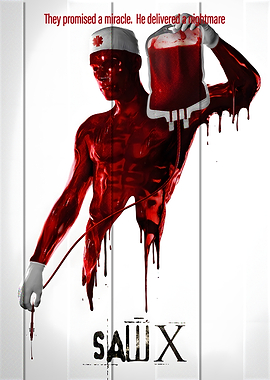 Saw X Bloody Nurse Poster