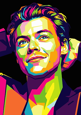 Colorful Pop Art Portrait