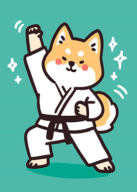 Karate Shiba Inu Dog