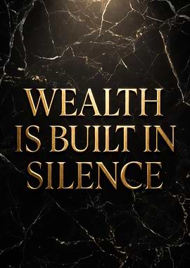 Wealth is Built in Silence quote