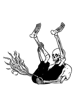 Skeleton Farting Fire