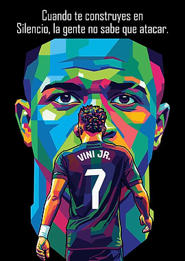 Vinicius Jr. Pop Art Portrait
