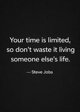 Steve Jobs quote on time