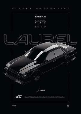 Nissan Laurel C33 1990 Poster