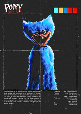 Poppy Playtime Huggy Wuggy Poster