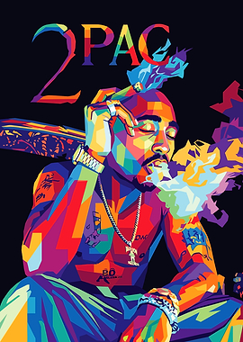 Tupac Shakur Pop Art Portrait