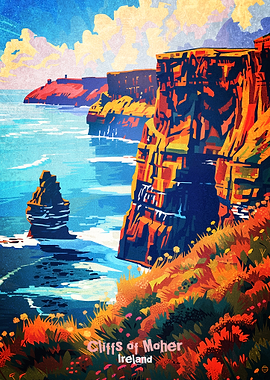Cliffs of Moher Ireland Poster