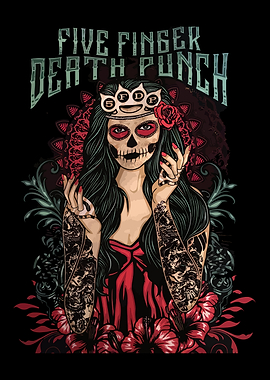 Five Finger Death Punch Sugar Skull Art