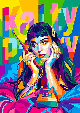 Katy Perry Pop Art Portrait