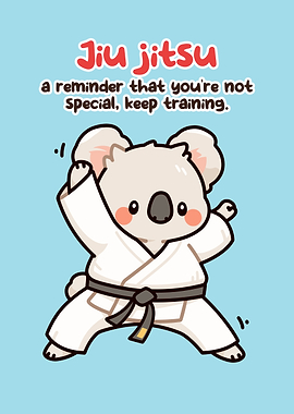 Cute Koala Doing Jiu-Jitsu