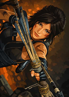 Lara Croft Tomb Raider with Bow and Arrow
