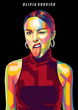 Olivia Rodrigo Pop Art Portrait