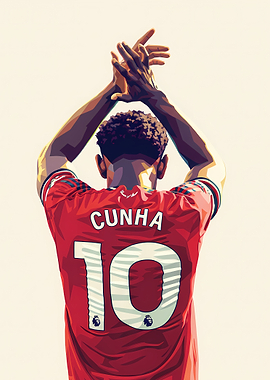 Football Player Cunha 10