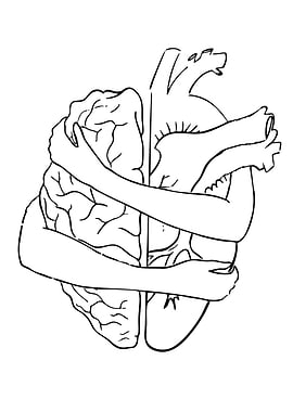 Heart and Brain Hugging