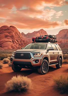 Toyota Tundra in Desert Landscape