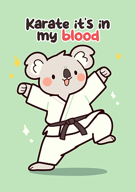 Cute Koala Karateka