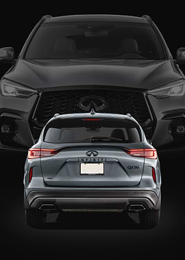 Infiniti QX50S Rear and Front View