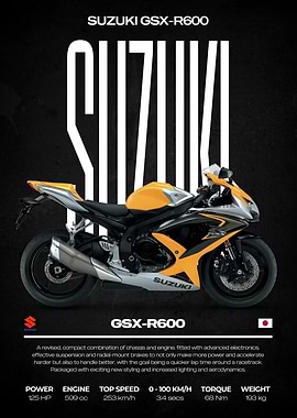 2008 Suzuki GSX-R600 Motorcycle