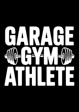 Garage Gym Athlete Text Art