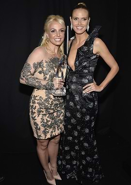 Britney Spears and Heidi Klum
