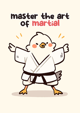 Cute Bird Master of Martial Arts