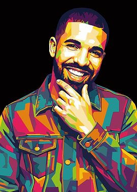 Drake Pop Art Portrait