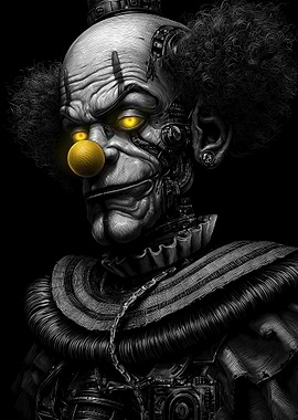 Cyberpunk Clown Portrait