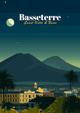 Basseterre, Saint Kitts & Nevis Nightscape