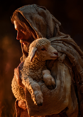 Jesus Holding a Lamb