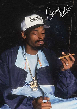 Snoop Dogg with a blunt