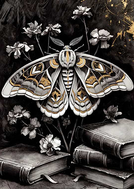 Moth and Books