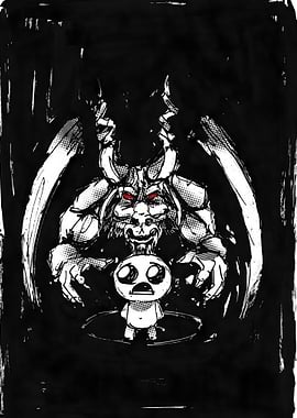 Demon and Child in Dark Art